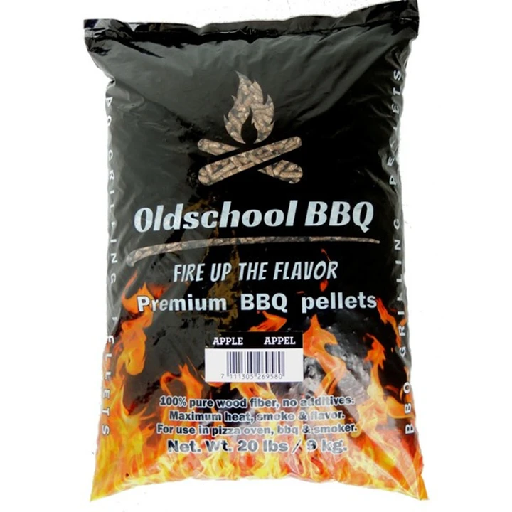 Oldschool BBQ Appel Pellets 9 Kg 1 Oldschool BBQ Appel Pellets 9 Kg