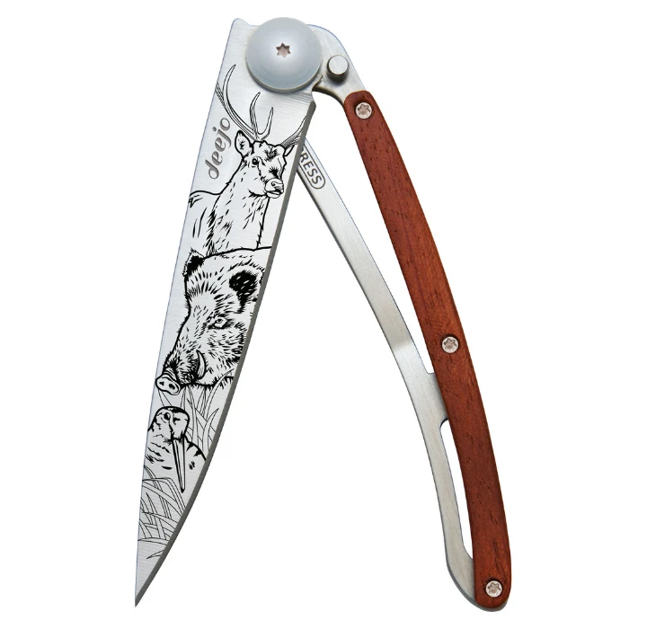 Deejo Tattoo 37g Coral Wood Hunting Scene 1 Deejo Tattoo 37g Coral Wood Hunting Scene