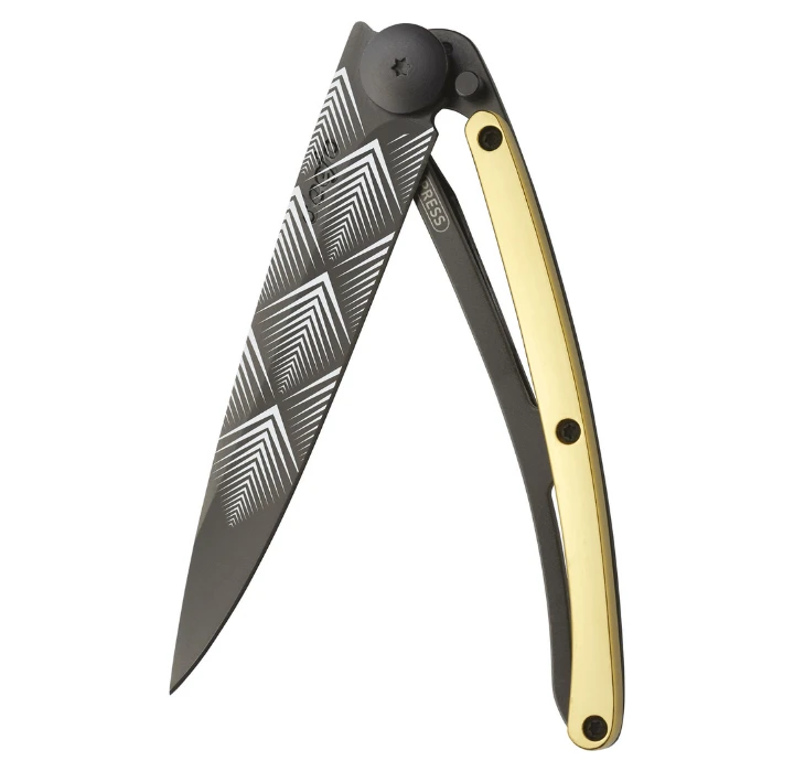 Deejo 27g Tattoo Yellow Gold Gilded / Art Deco 1 Deejo 27g Tattoo Yellow Gold Gilded / Art Deco