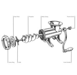 Porkert No22 Thumbscrew / Zwengel Moer