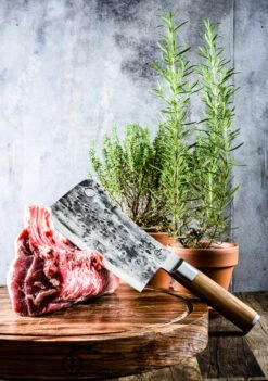 Olive Forged Aziatisch Hakmes -The Bastard Winkel image 650